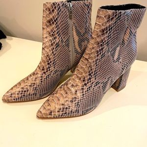 Marc Fisher snakeskin boots